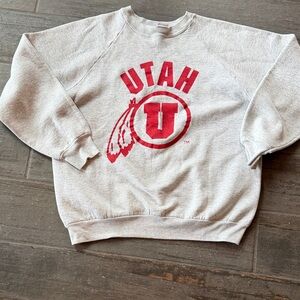 Fruit of the Loom Light Gray Utah Crewneck Sweater